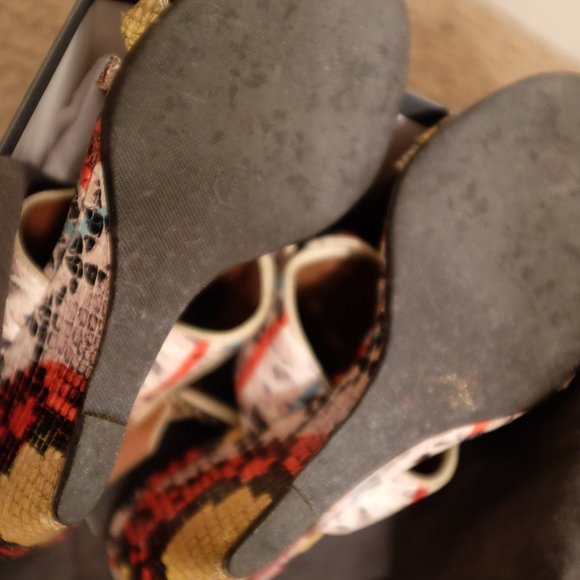 Proenza Schouler Snakeskin Leather Wedge Sandal - Picture 4 of 4